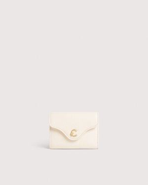 Coccinelle Small Grained Leather Wallet C-Me Small - Natural