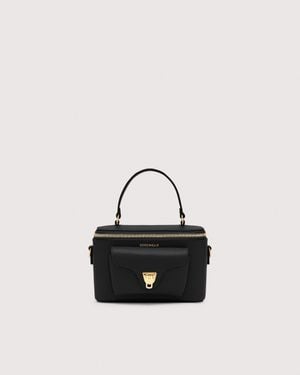 Coccinelle Grained Leather Minibag Beat Generation Mini - Black