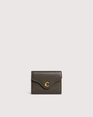 Coccinelle Smooth Leather Wallet C-Me Small - White
