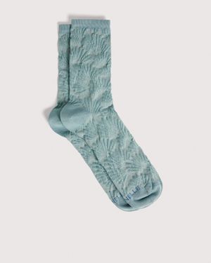 Coccinelle Cotton-Blend Socks Shell - Blue