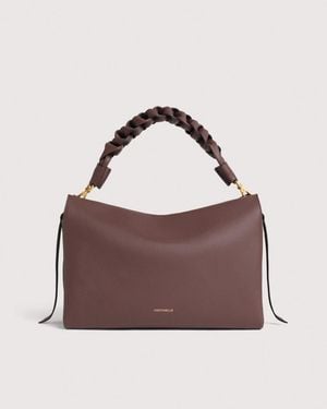 Coccinelle Two-Sided Leather Shoulder Bag Boheme Medium - Purple