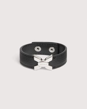 Coccinelle Grained Leather Bracelet Klara - Black