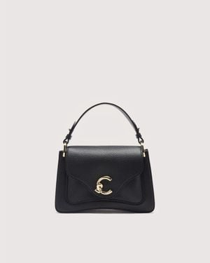 Coccinelle Grained Leather Handbag C-Me Small - Blue