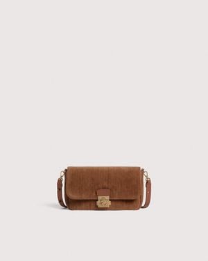 Coccinelle Minibag Aus Cordstoff C-Me Lock Mini - Mehrfarbig