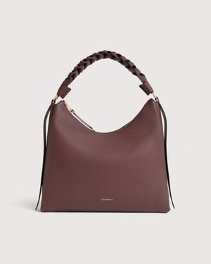 Coccinelle Two-Sided Leather Shoulder Bag Boheme Medium - Purple