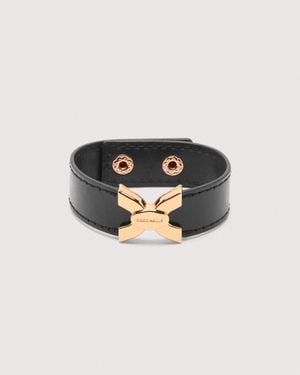Coccinelle Smooth Calf Leather Bracelet Klara - Black