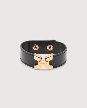 Coccinelle Smooth Calf Leather Bracelet Klara Calf - Black