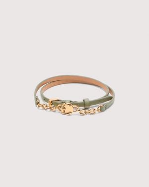 Coccinelle Grained Leather Bracelet Multi String - Multicolor