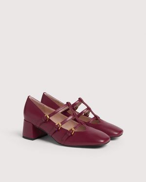 Coccinelle Smooth Leather Mary Janes Sven - Pink