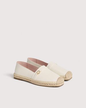 Coccinelle Smooth Leather Espadrilles C-Easy - Natural