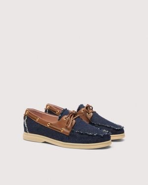 Coccinelle Denim Fabric Loafers C-Cruise - Blue
