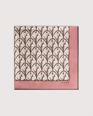 Coccinelle Silk Foulard Snowdrop Wallpaper - Pink