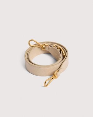 Coccinelle Grained Leather Shoulder Strap Beth - White