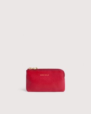 Coccinelle Grained Leather Coin Purse C-Me Small - Red