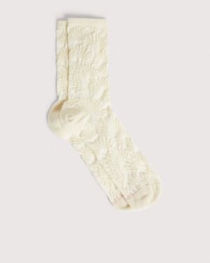 Coccinelle Cotton-Blend Socks Shell - White