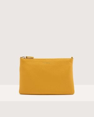 Coccinelle Grained Leather Crossbody Bag Best Crossbody Small - Yellow