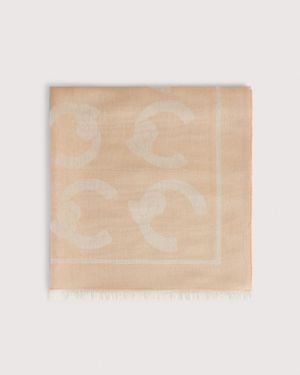 Coccinelle Viscose Blend Stole C-Me - Natural