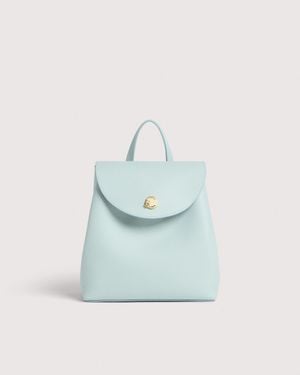 Coccinelle Grained Leather Backpack Nikla Mini - Blue