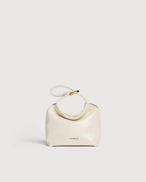 Coccinelle -Effect Leather Minibag Finn Pouch Small - Natural