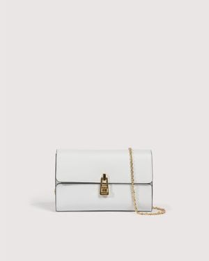 Coccinelle Smooth Leather Clutch Bag Magie 2Nite Smooth - Natural