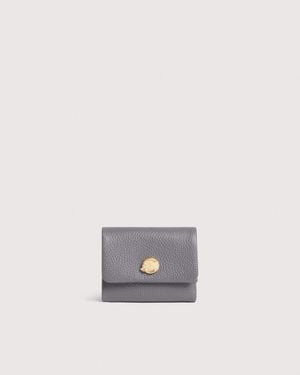 Coccinelle Grained Leather Wallet C-Me Softy Small - White