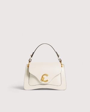 Coccinelle Smooth Calf Leather Handbag C-Me Small - Natural
