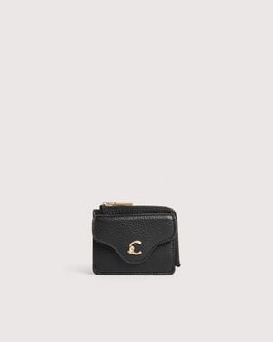 Coccinelle Grained Leather Card Holder C-Me - White