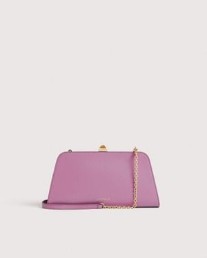 Coccinelle Smooth Calf Leather Clutch Bag Liv Small - Pink
