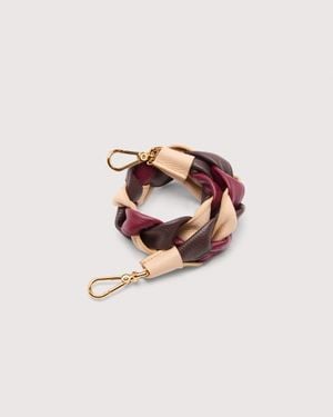 Coccinelle Plaited Leather Shoulder Strap Boheme - Pink