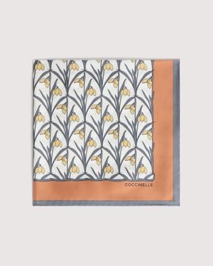 Coccinelle Silk Foulard Snowdrop Wallpaper - White