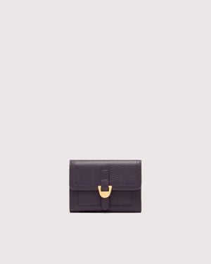 Coccinelle Medium Grained Leather Wallet Campus - White