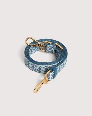Coccinelle Fabric Shoulder Strap Monogram - Blue