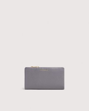Coccinelle Medium Grained Leather Wallet C-Me Large - White