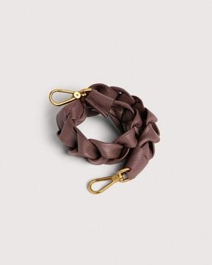 Coccinelle Plaited Leather Shoulder Strap Boheme - Multicolour