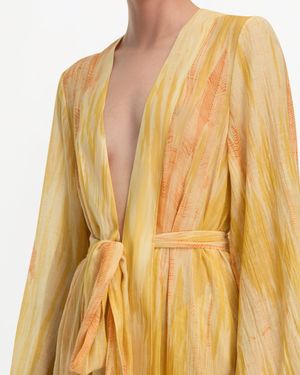 Delos Azura Robe Dress - Yellow