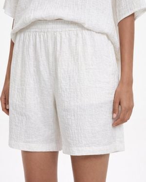 delos.land Aurelius Shorts Silk Pintuck - White