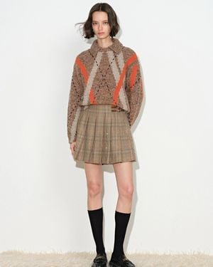 Fabrique Sulwen Vintage Argyle Jumper - Orange