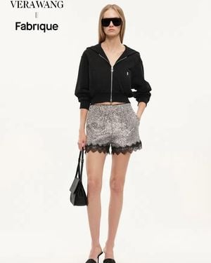 Fabrique Illusion-S Crop Hoodie - Black