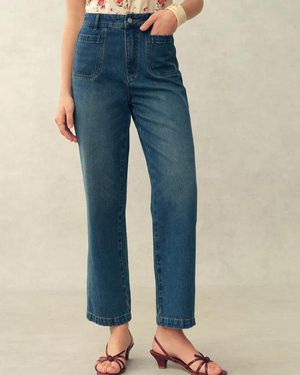 Fabrique Paz Crop Jeans - Blue