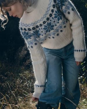 Fabrique Linnet Fair Isle Jumper - Blue