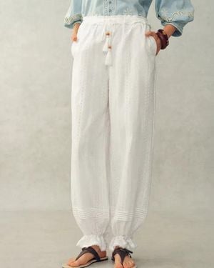 Fabrique Elsa Pleated Balloon Trousers - White
