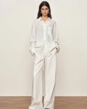 Fabrique Eve Openwork Relaxed Shirt - Natural
