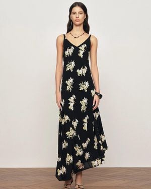 Fabrique Soleil Floral Sleeveless Dress - Black