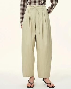 Fabrique Mina Balloon Cropped Pants - Natural