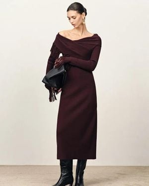 Fabrique Oona One Shoulder Asymmetric Fringe Dress - Natural