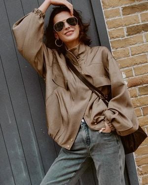 Fabrique Aurin Bubble Hem Jacket - Natural