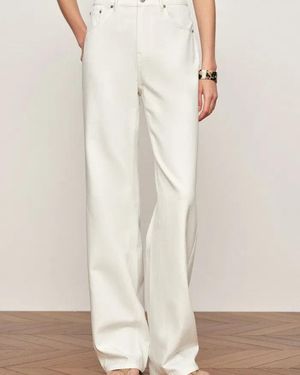 Fabrique Alma Barrel Straight Leg Jeans - Natural