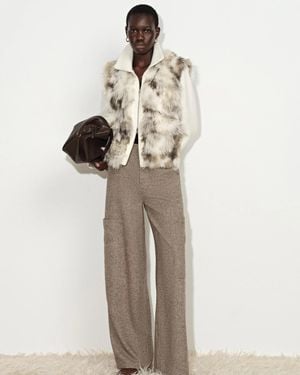 Fabrique Gianna Knit Panel Jacket - Natural
