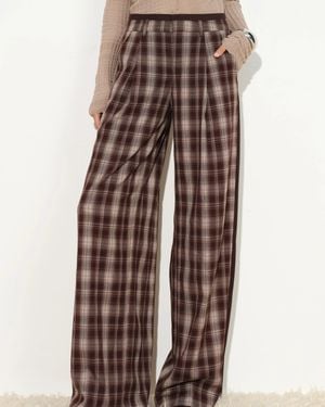 Fabrique Minerva Contrast Panel Layered Waist Trousers - Multicolour