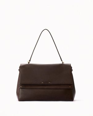 Fabrique Rialto Double Flap Handbag - Brown